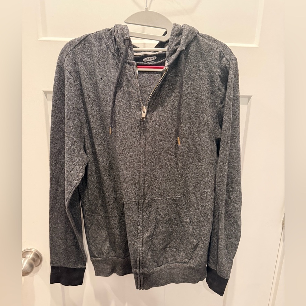 Old Navy Soft Washed Full Zip Hoodie Gray Women’s Small Casual Sweatshirt - Picture 1 of 9